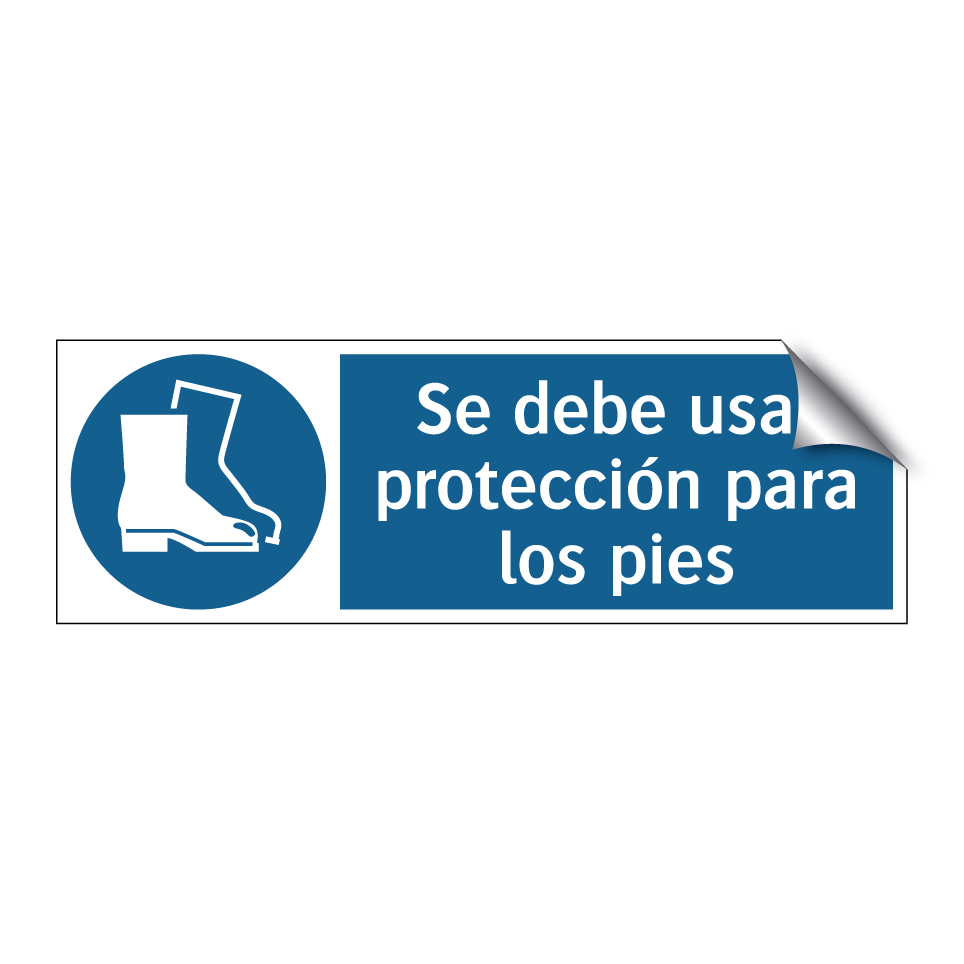 Se debe usar protección para los pies