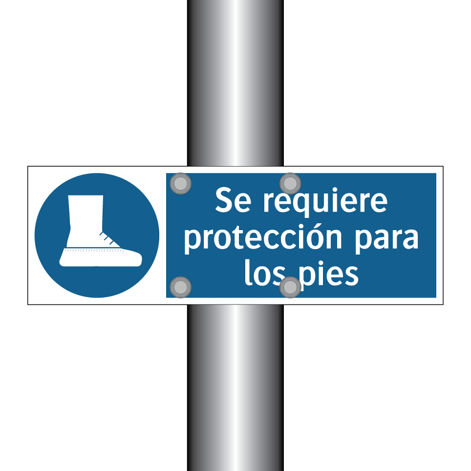 Se requiere protección para los pies