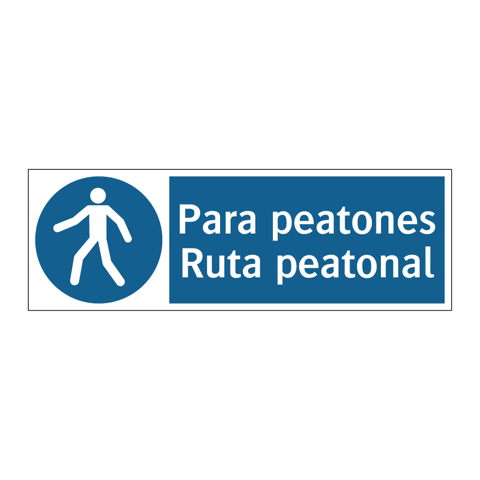 Para peatones Ruta peatonal