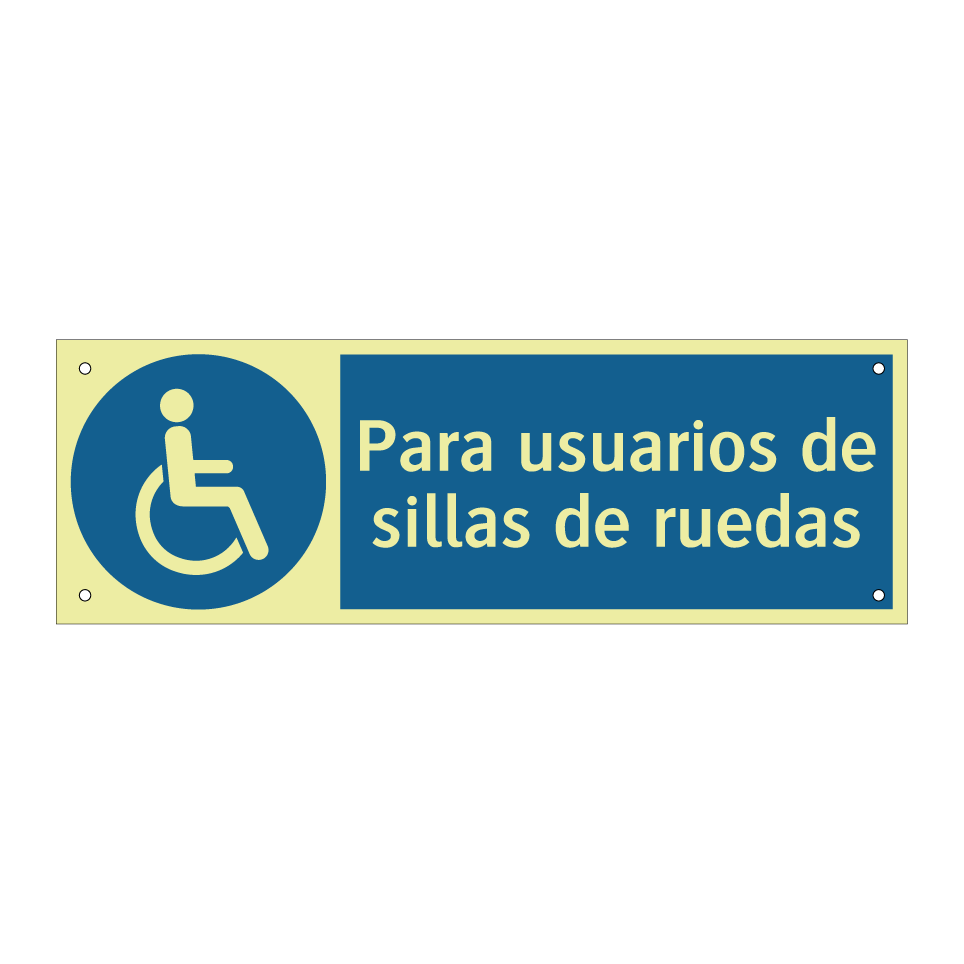 Para usuarios de sillas de ruedas