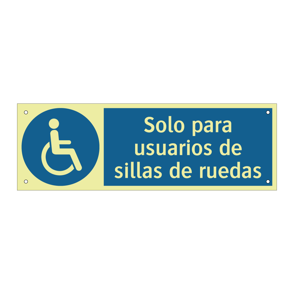 Solo para usuarios de sillas de ruedas