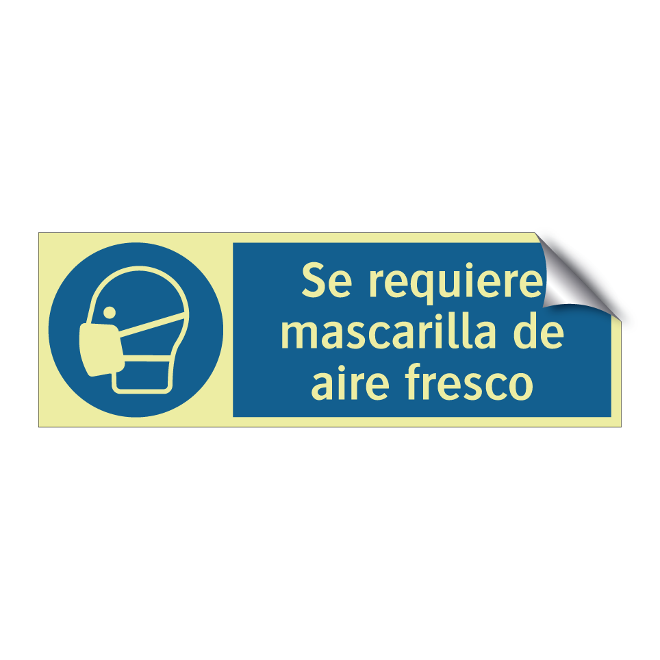 Se requiere mascarilla de aire fresco