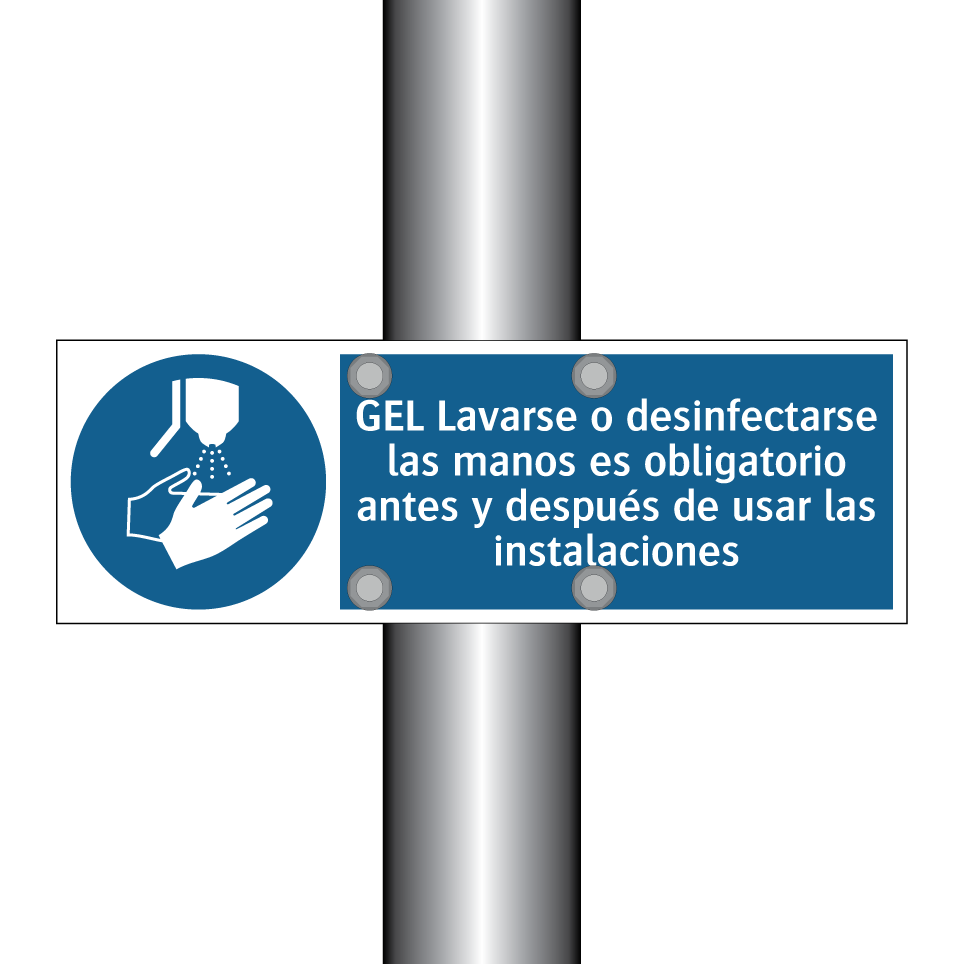 GEL Lavarse o desinfectarse las manos es obligatorio antes y después de usar las instalaciones