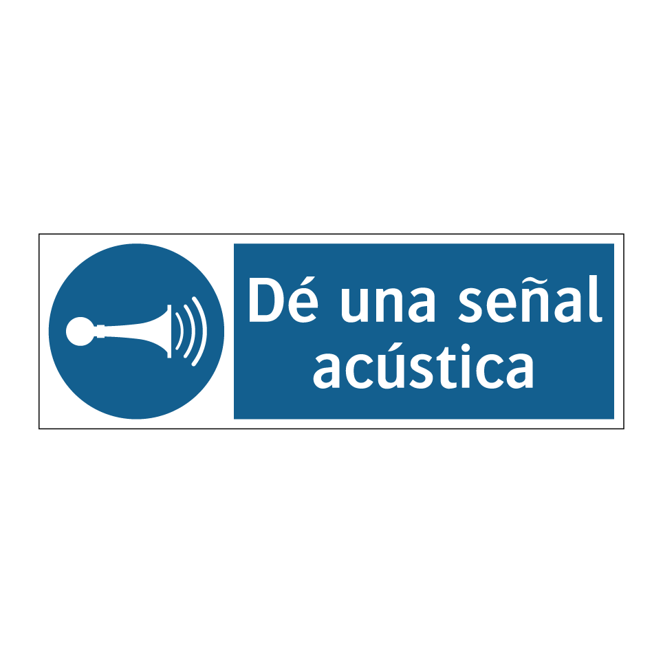 Dé una señal acústica