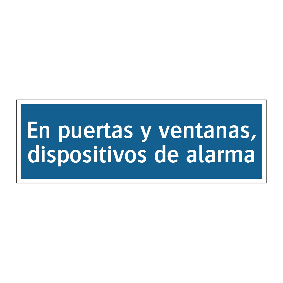 En puertas y ventanas, dispositivos de alarma