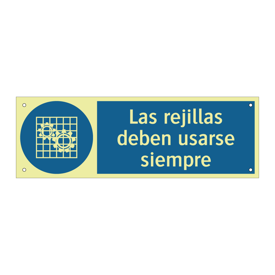 Las rejillas deben usarse siempre