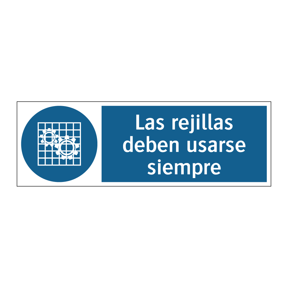 Las rejillas deben usarse siempre