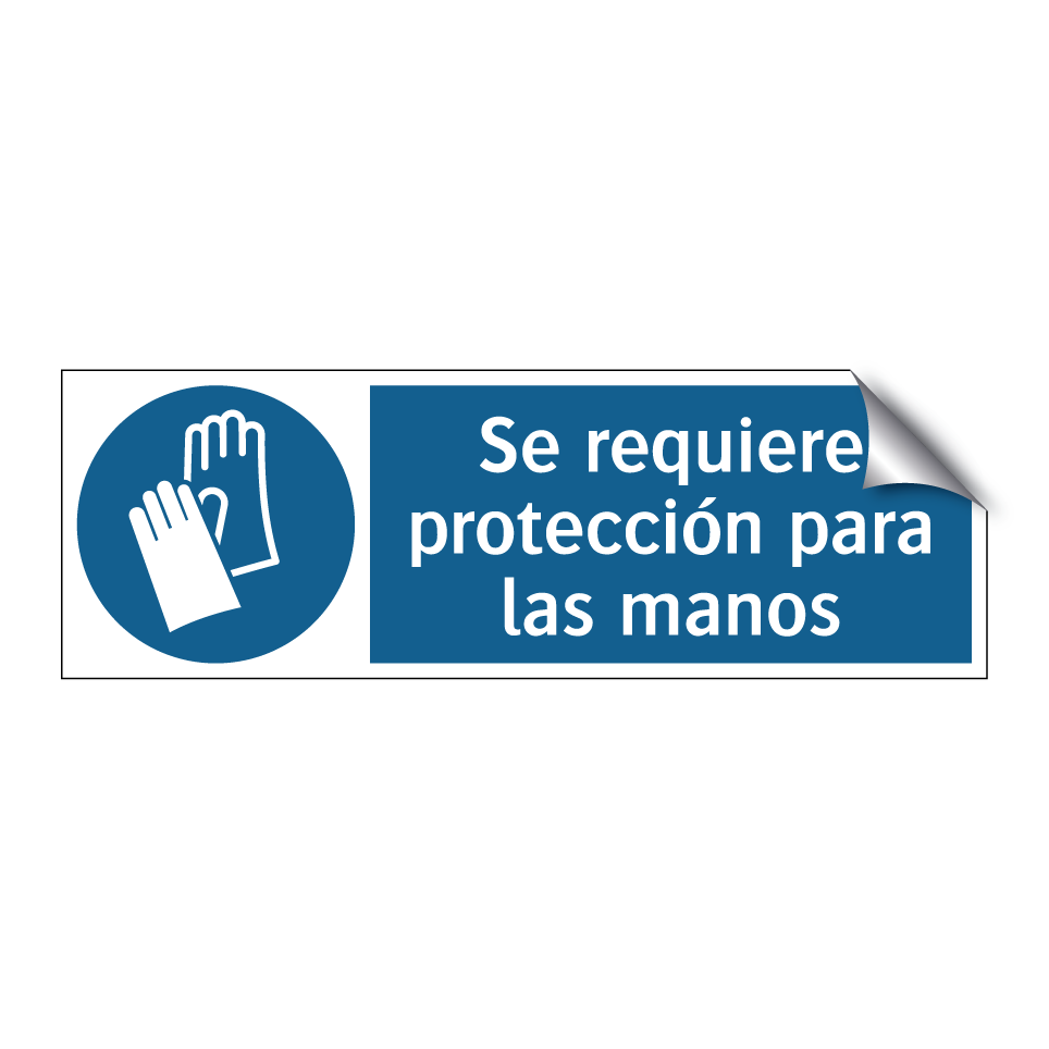 Se requiere protección para las manos