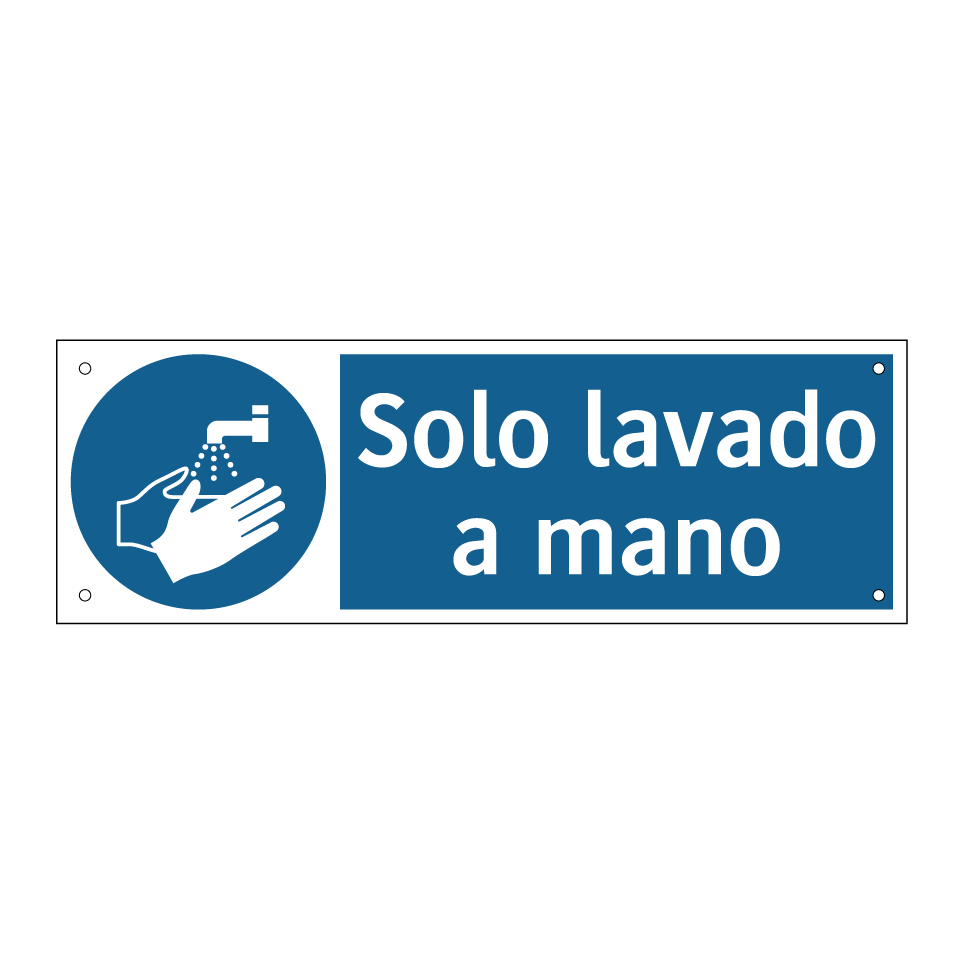 Solo lavado a mano