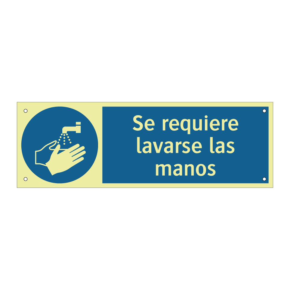 Se requiere lavarse las manos