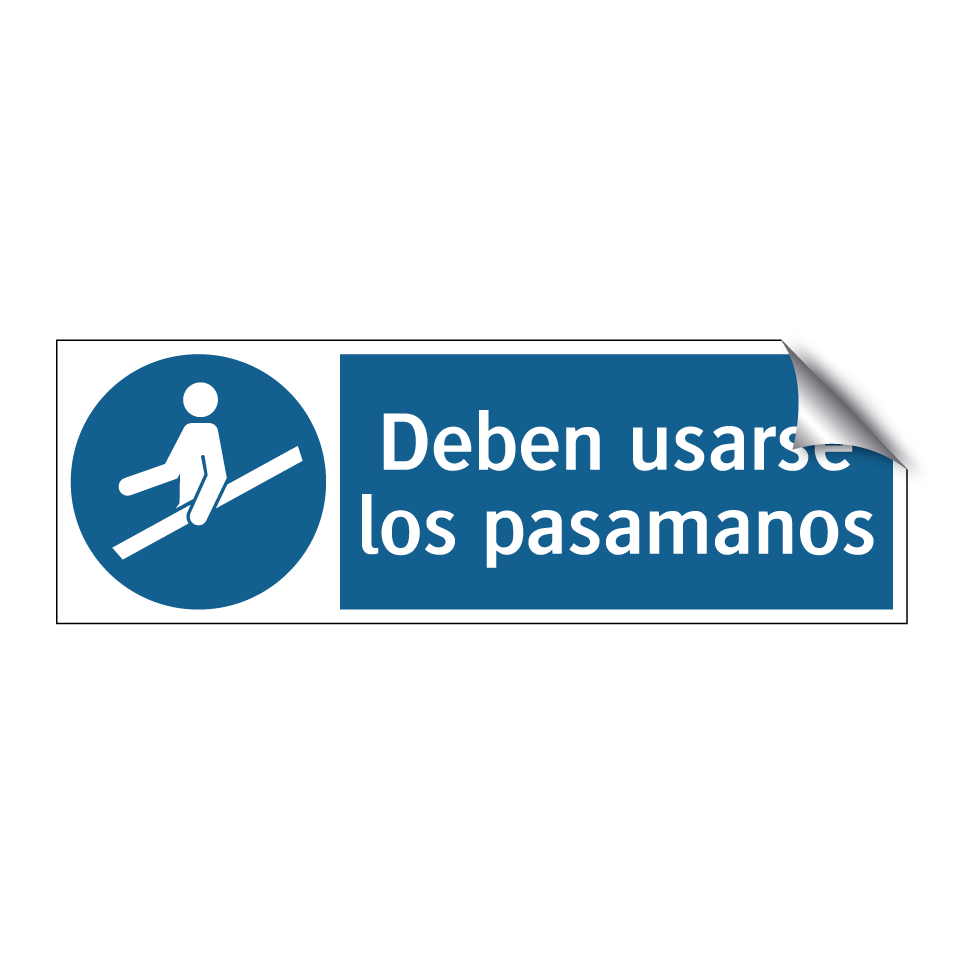 Deben usarse los pasamanos