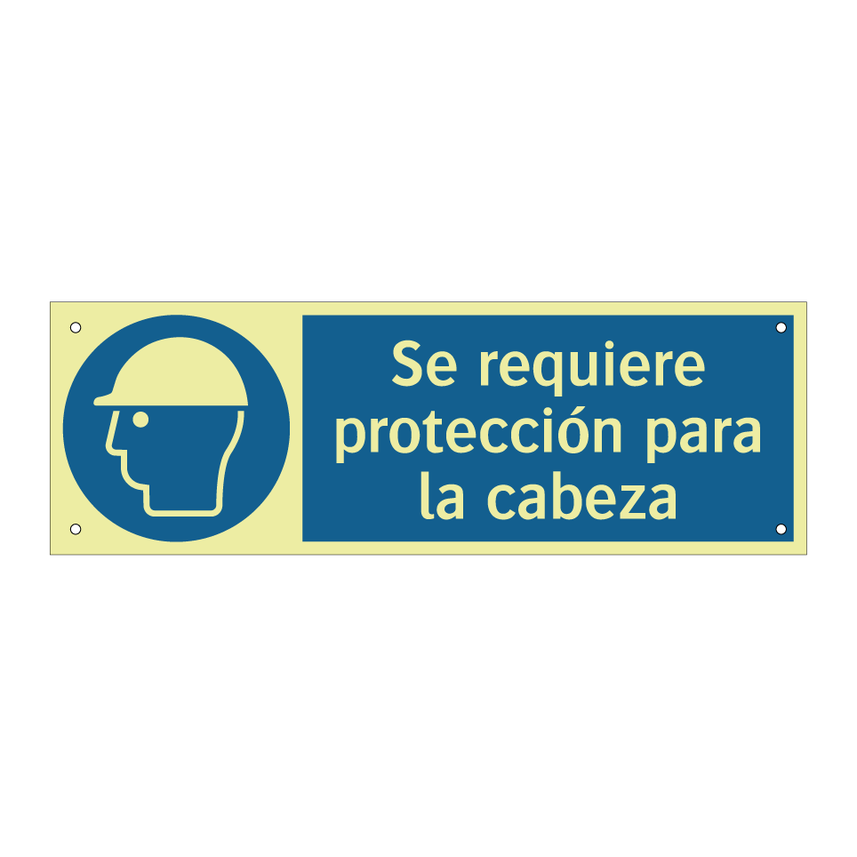 Se requiere protección para la cabeza