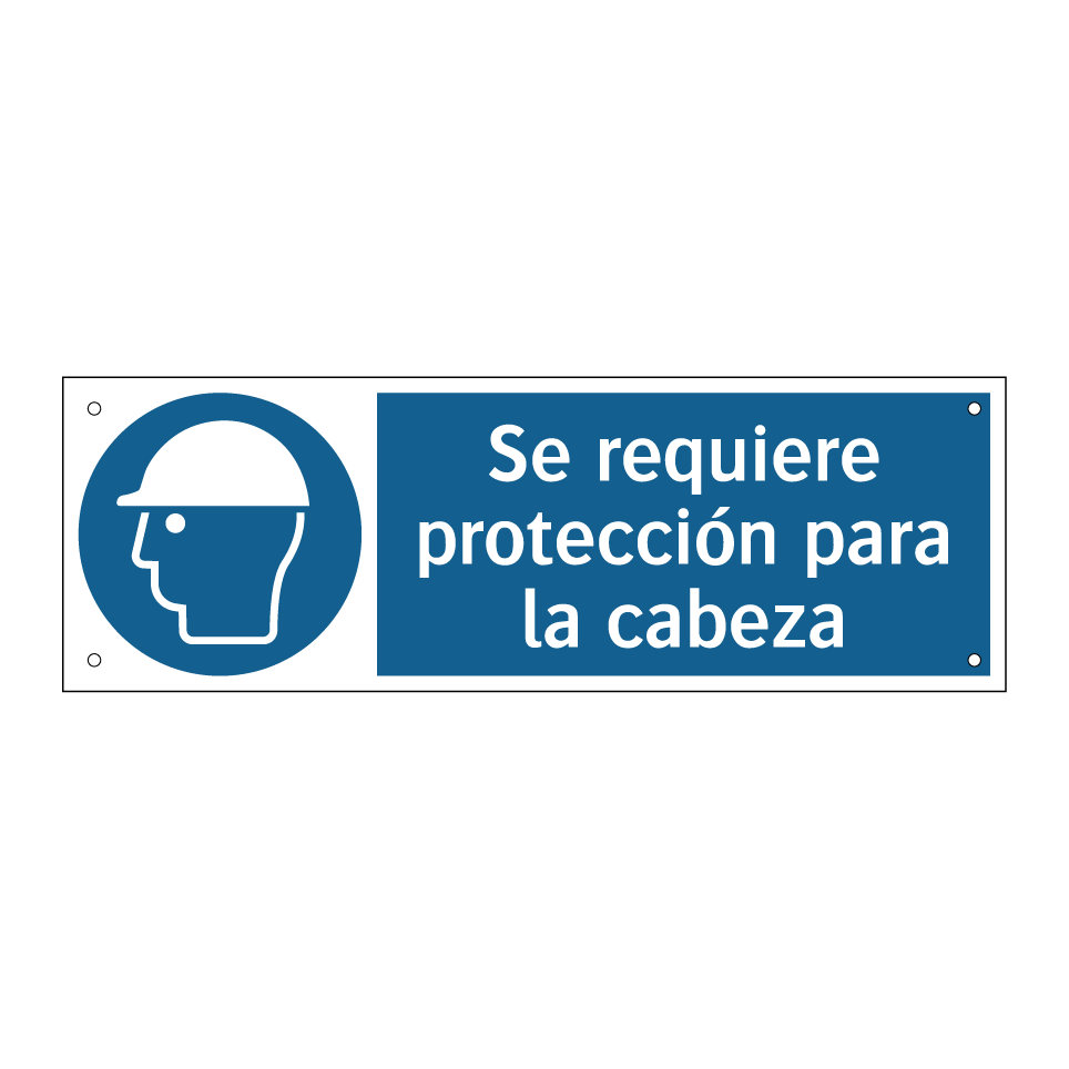 Se requiere protección para la cabeza