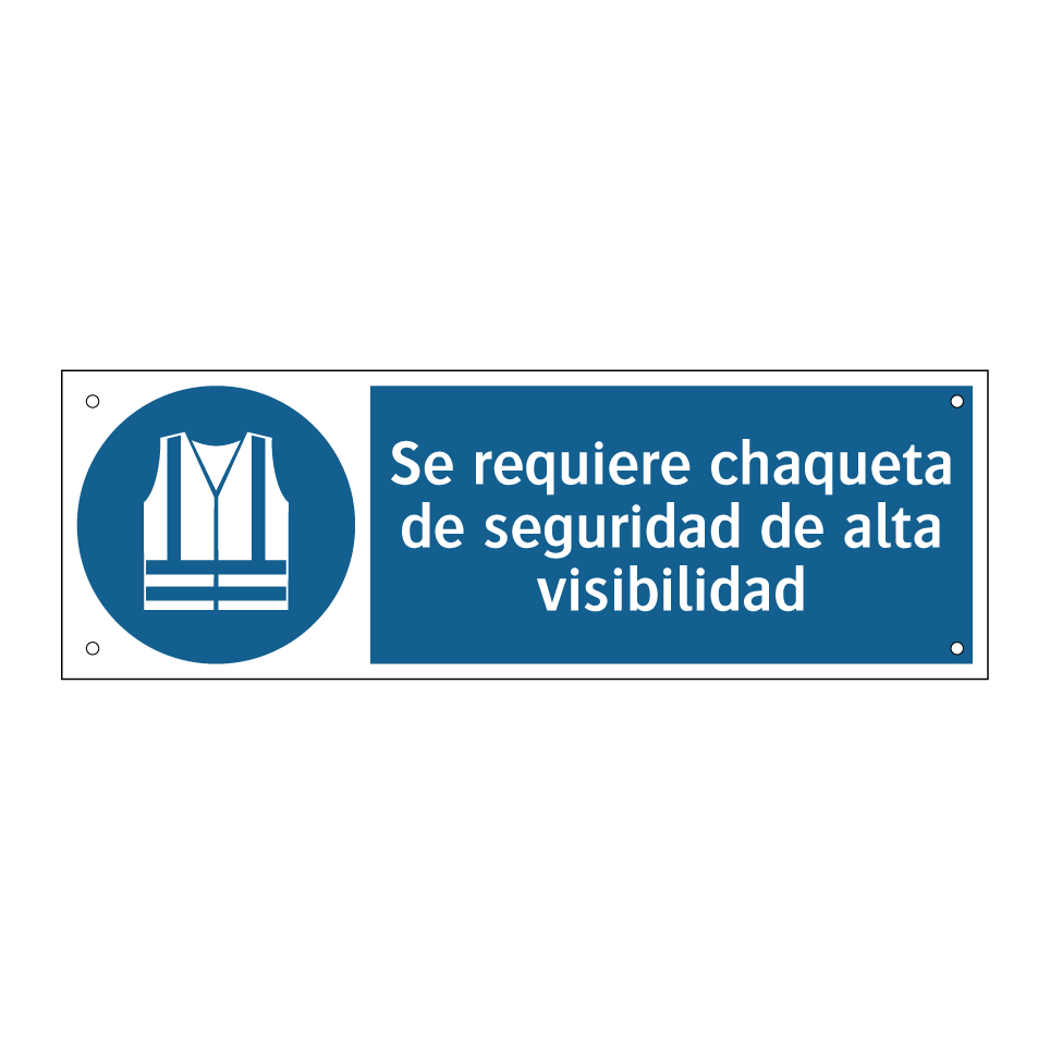 Se requiere chaqueta de seguridad de alta visibilidad