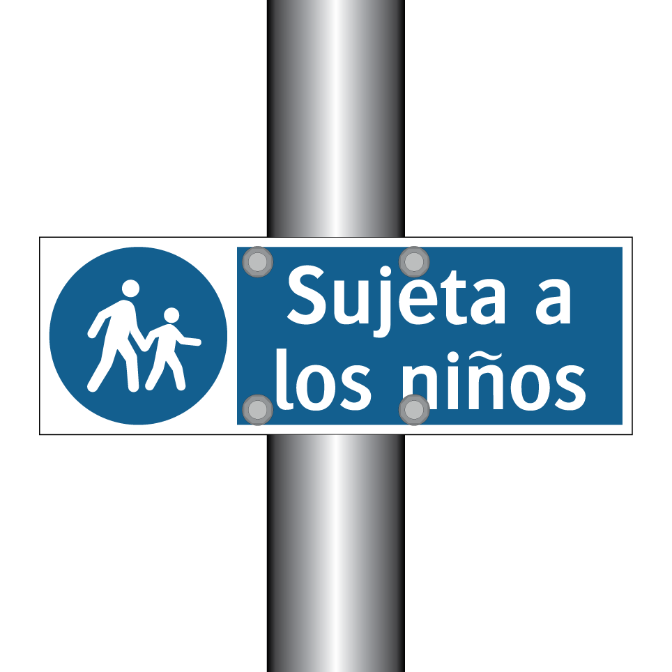 Sujeta a los niños