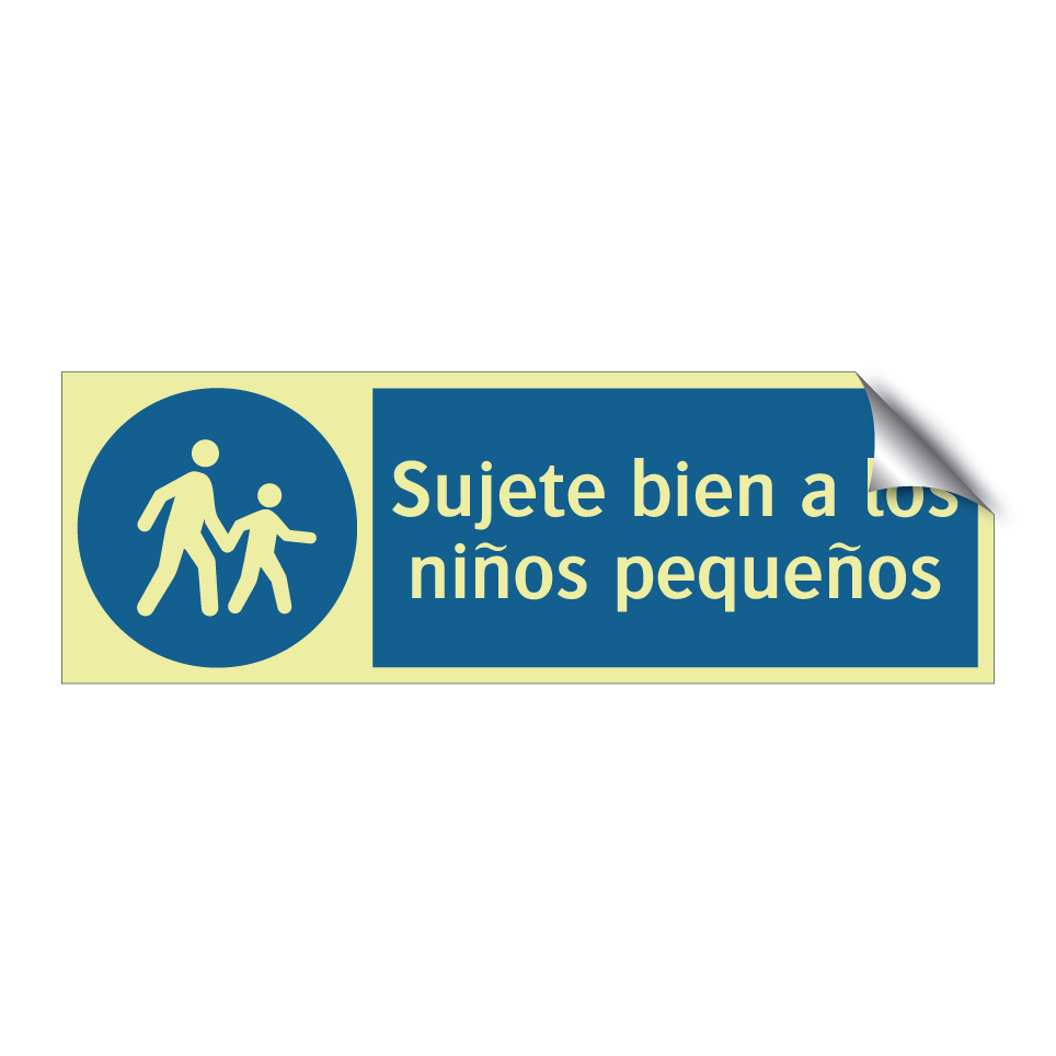 Sujete bien a los niños pequeños