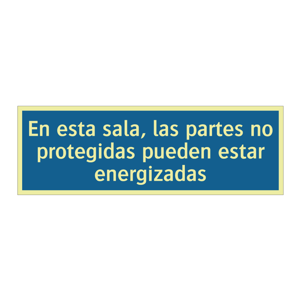 En esta sala, las partes no protegidas pueden estar energizadas