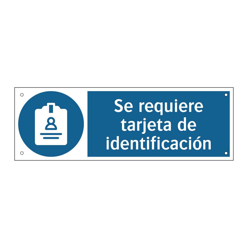Se requiere tarjeta de identificación