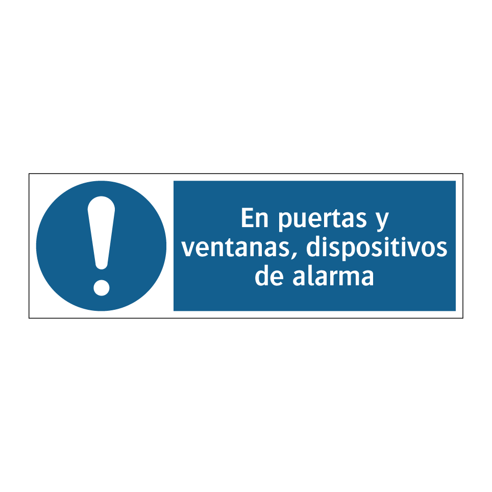 En puertas y ventanas, dispositivos de alarma