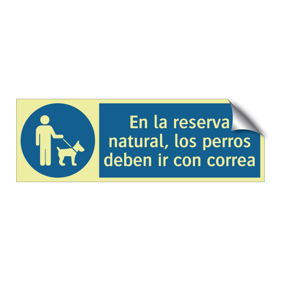 En la reserva natural, los perros deben ir con correa