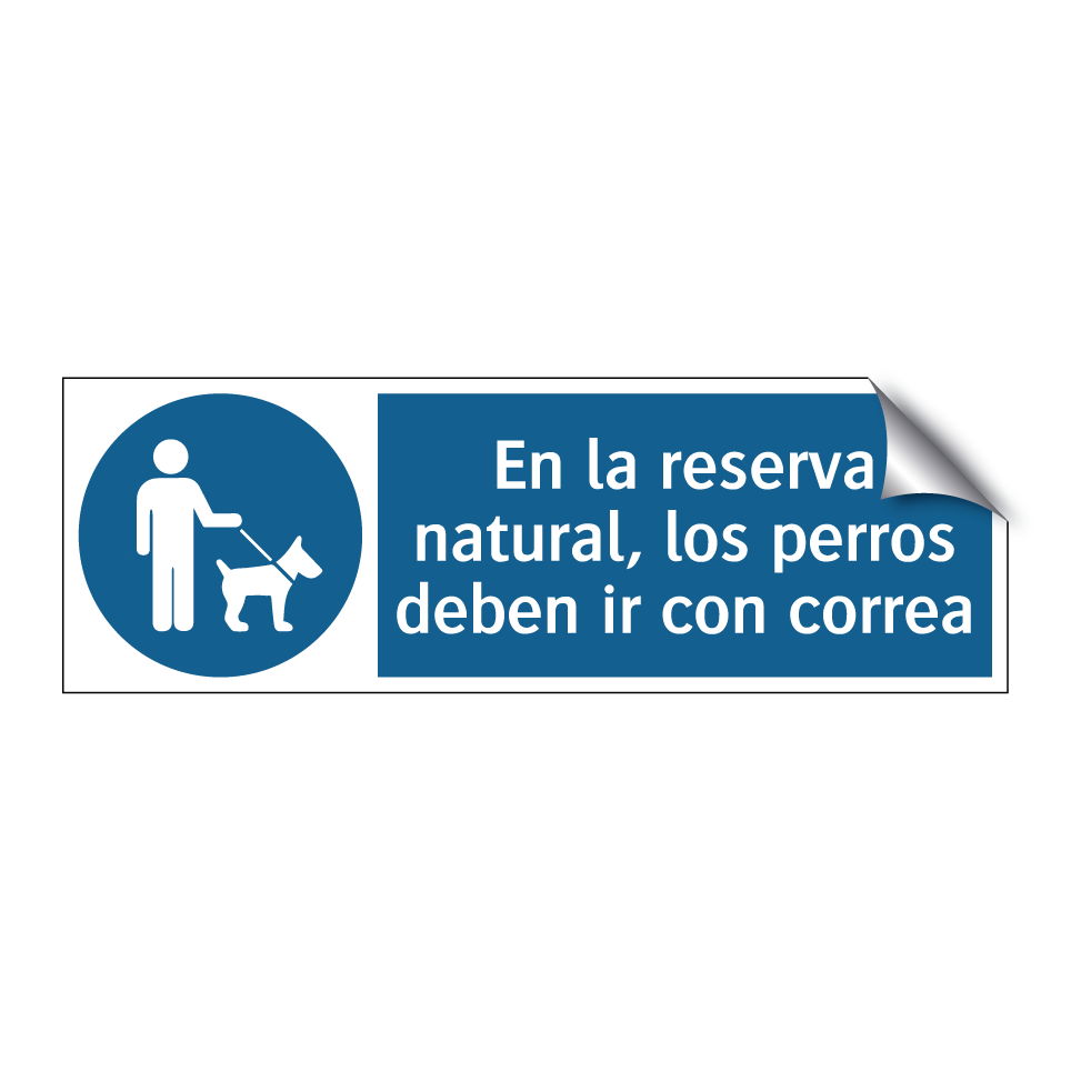 En la reserva natural, los perros deben ir con correa