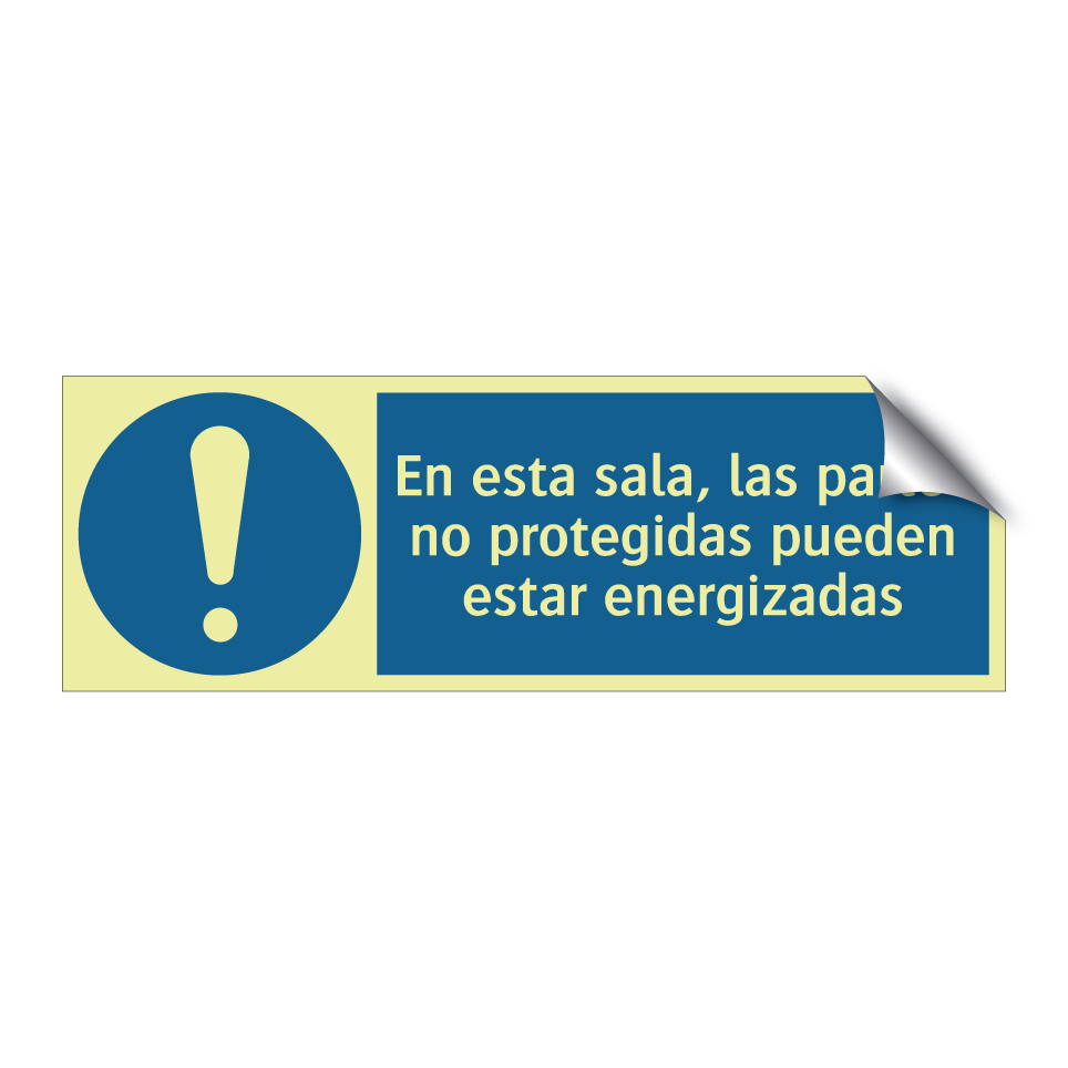 En esta sala, las partes no protegidas pueden estar energizadas