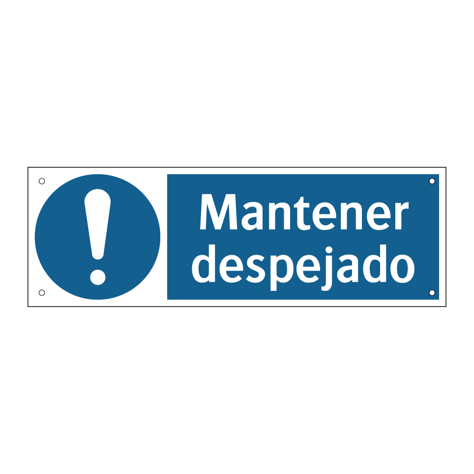 Mantener despejado