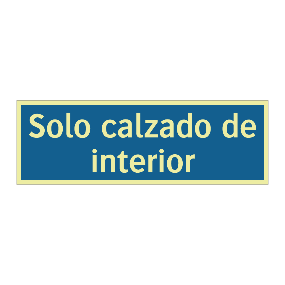 Solo calzado de interior