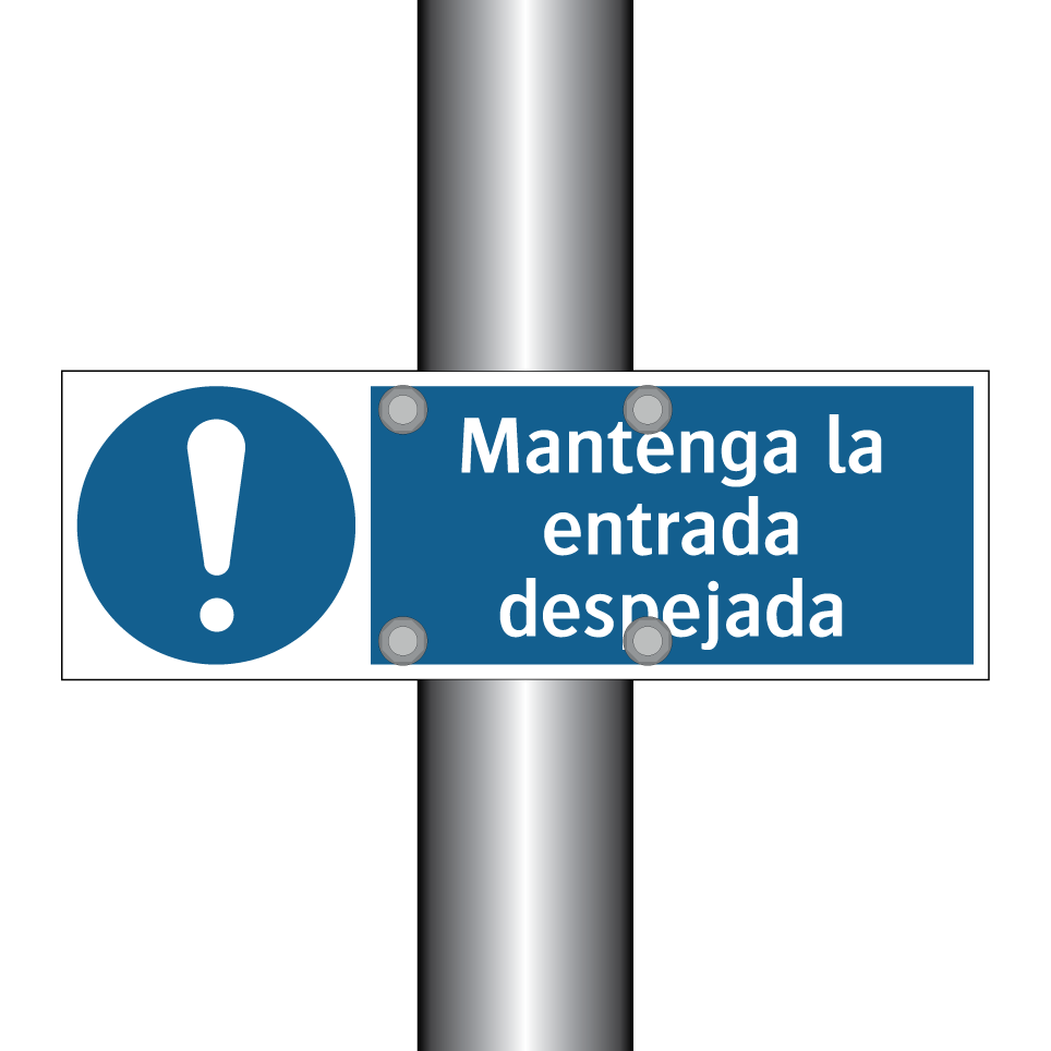 Mantenga la entrada despejada