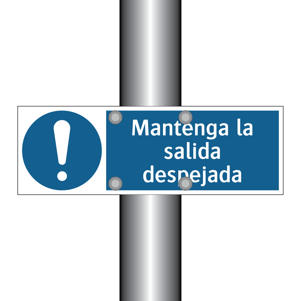 Mantenga la salida despejada