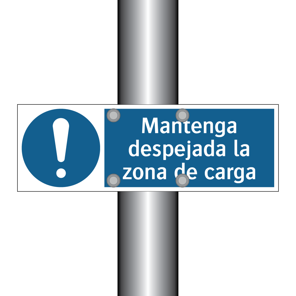 Mantenga despejada la zona de carga