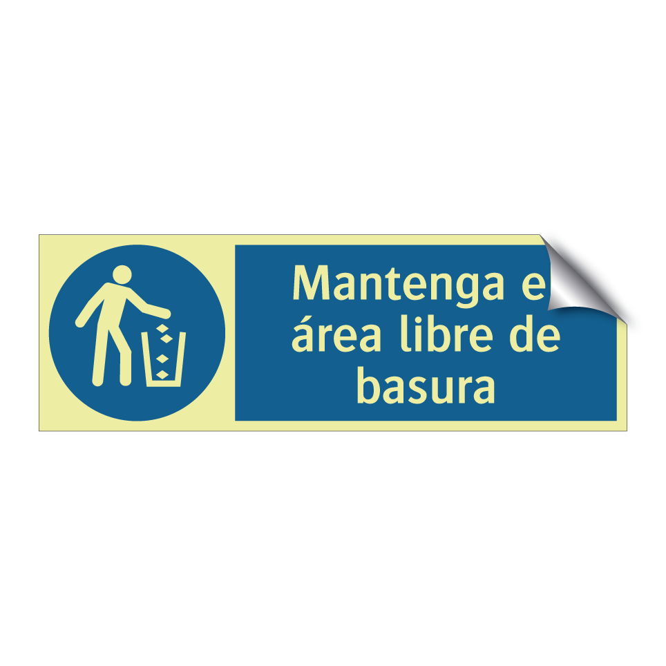 Mantenga el área libre de basura