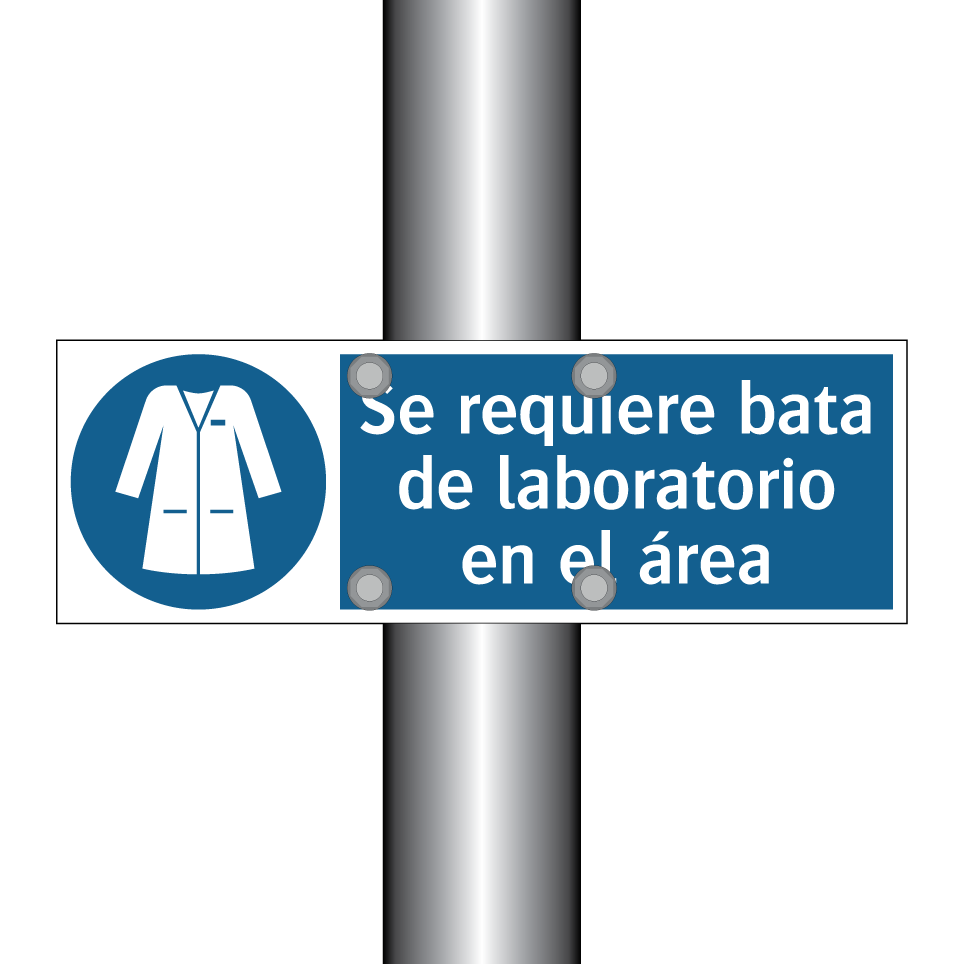 Se requiere bata de laboratorio en el área