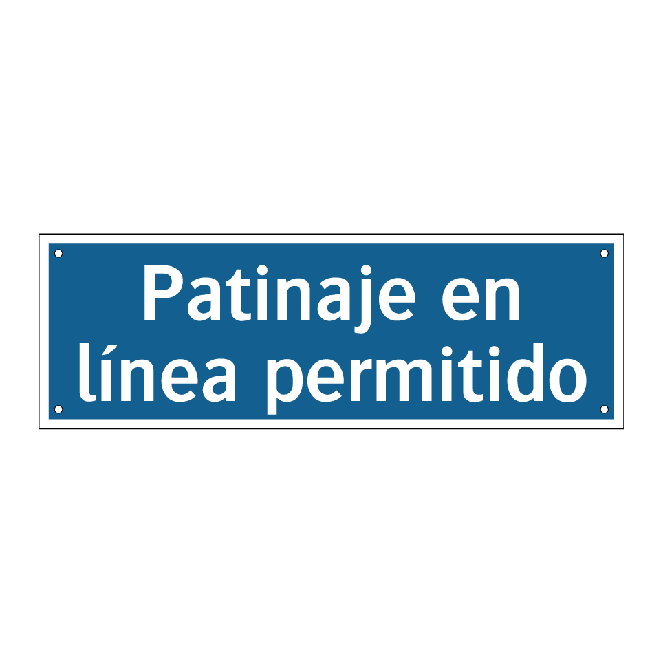 Patinaje en línea permitido