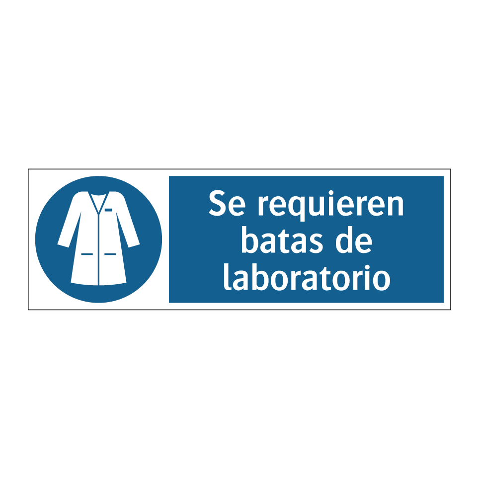 Se requieren batas de laboratorio