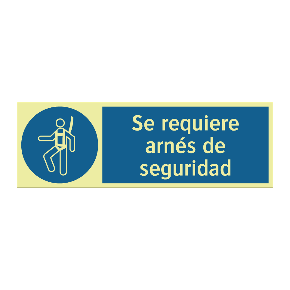 Se requiere arnés de seguridad