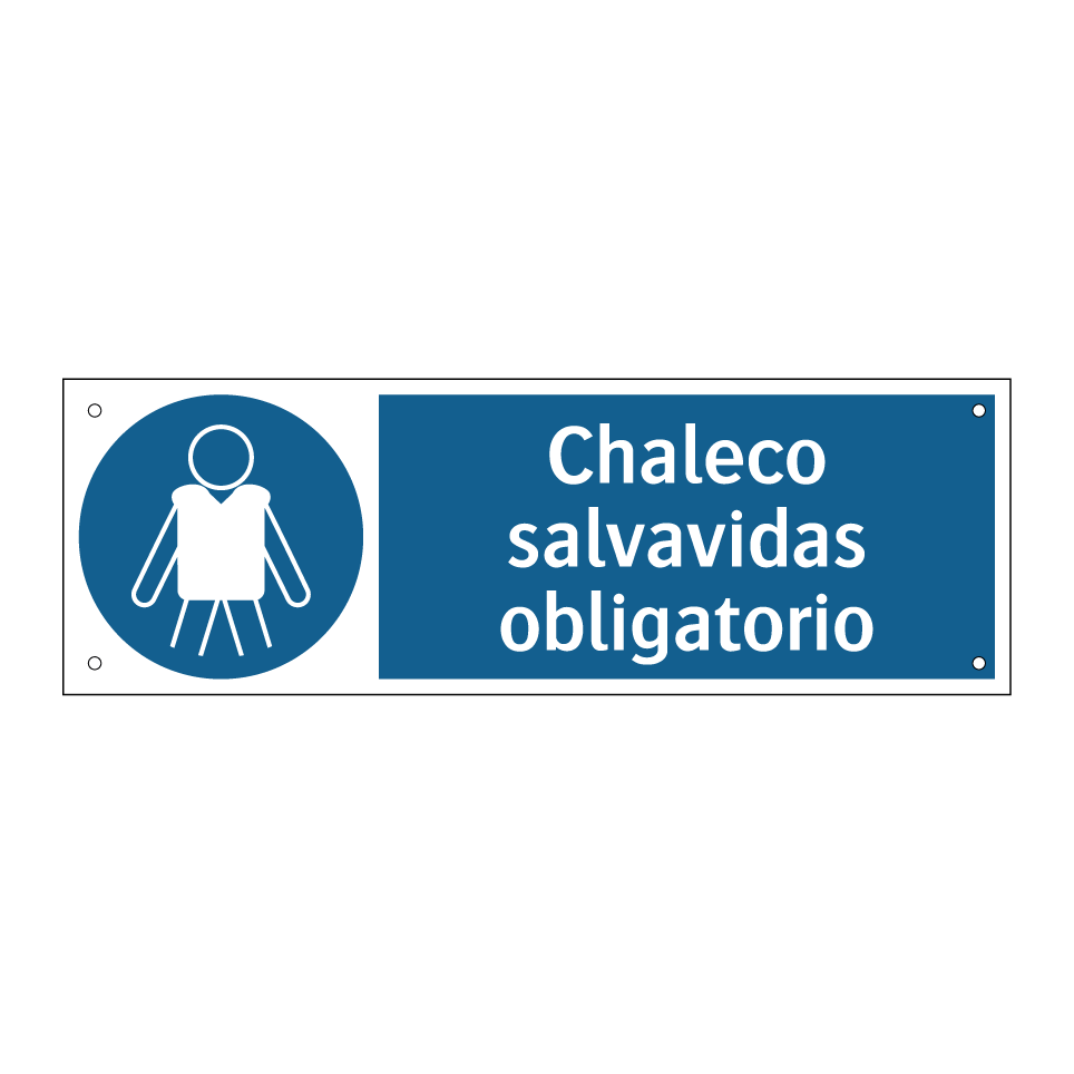Chaleco salvavidas obligatorio