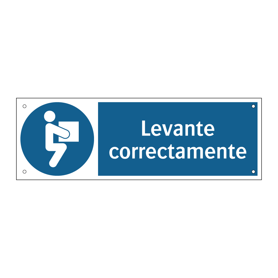 Levante correctamente