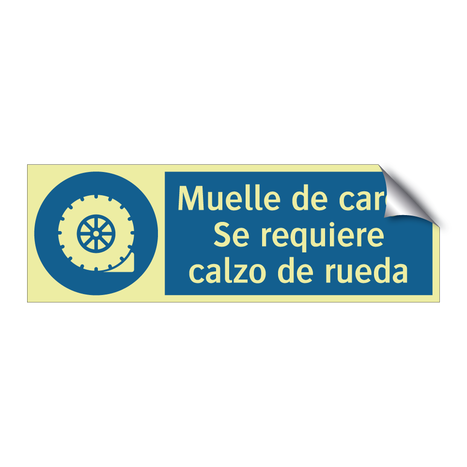 Muelle de carga Se requiere calzo de rueda