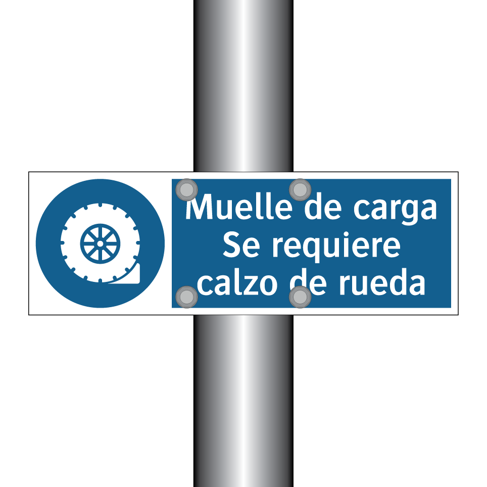 Muelle de carga Se requiere calzo de rueda