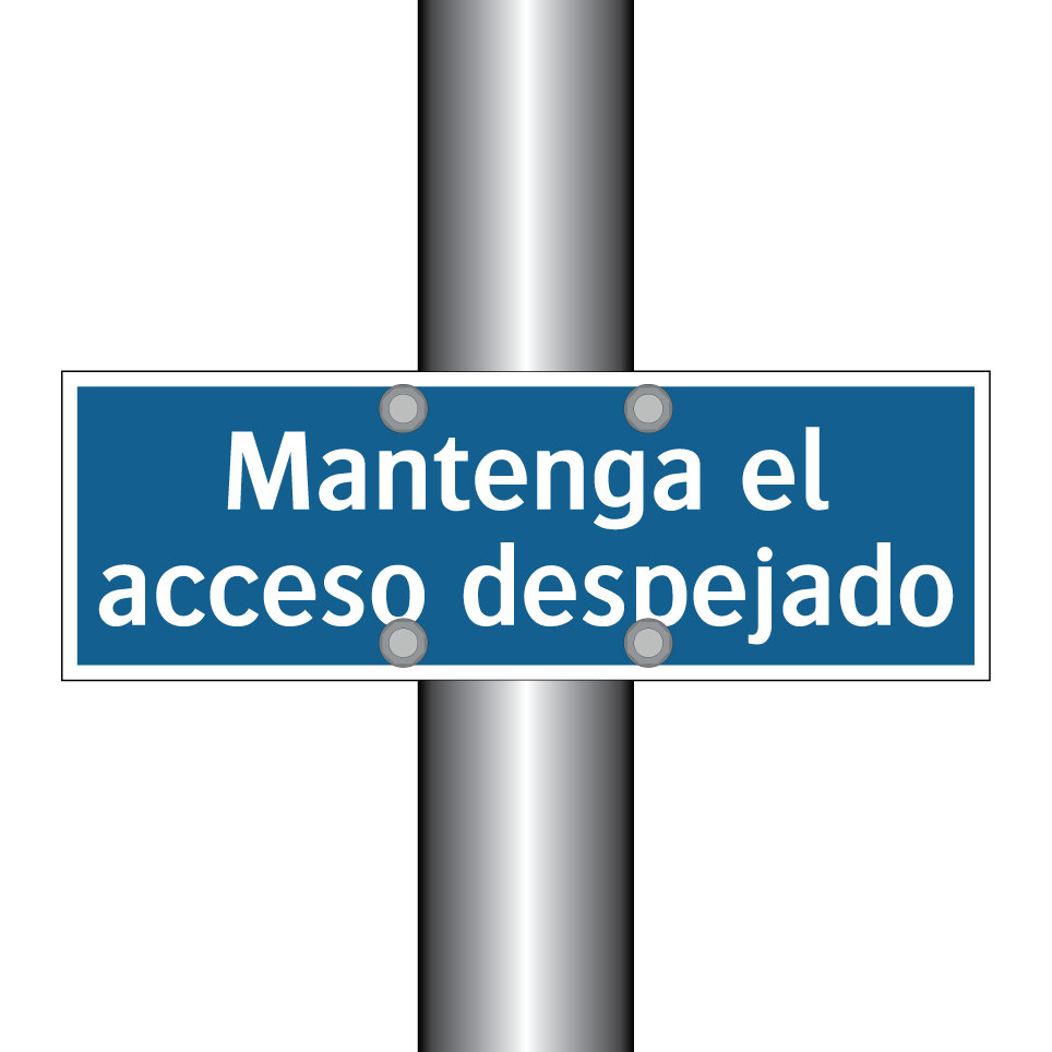 Mantenga el acceso despejado