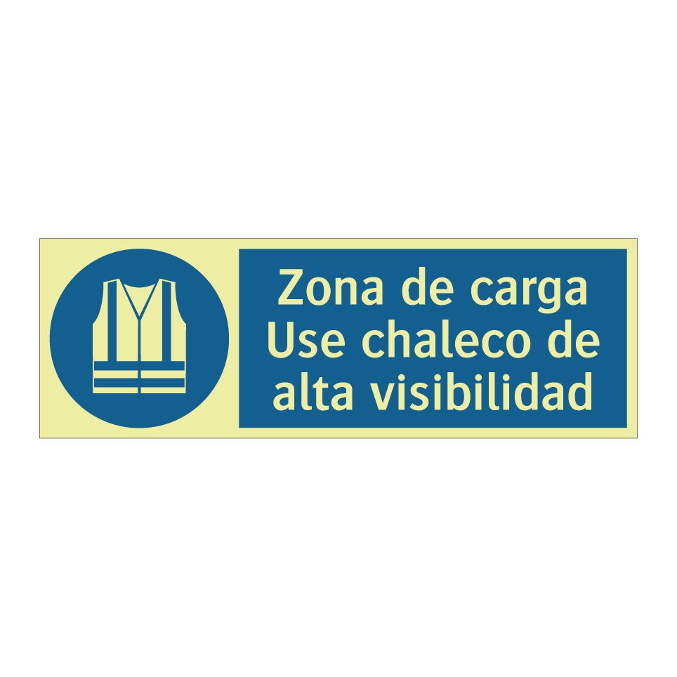 Zona de carga Use chaleco de alta visibilidad