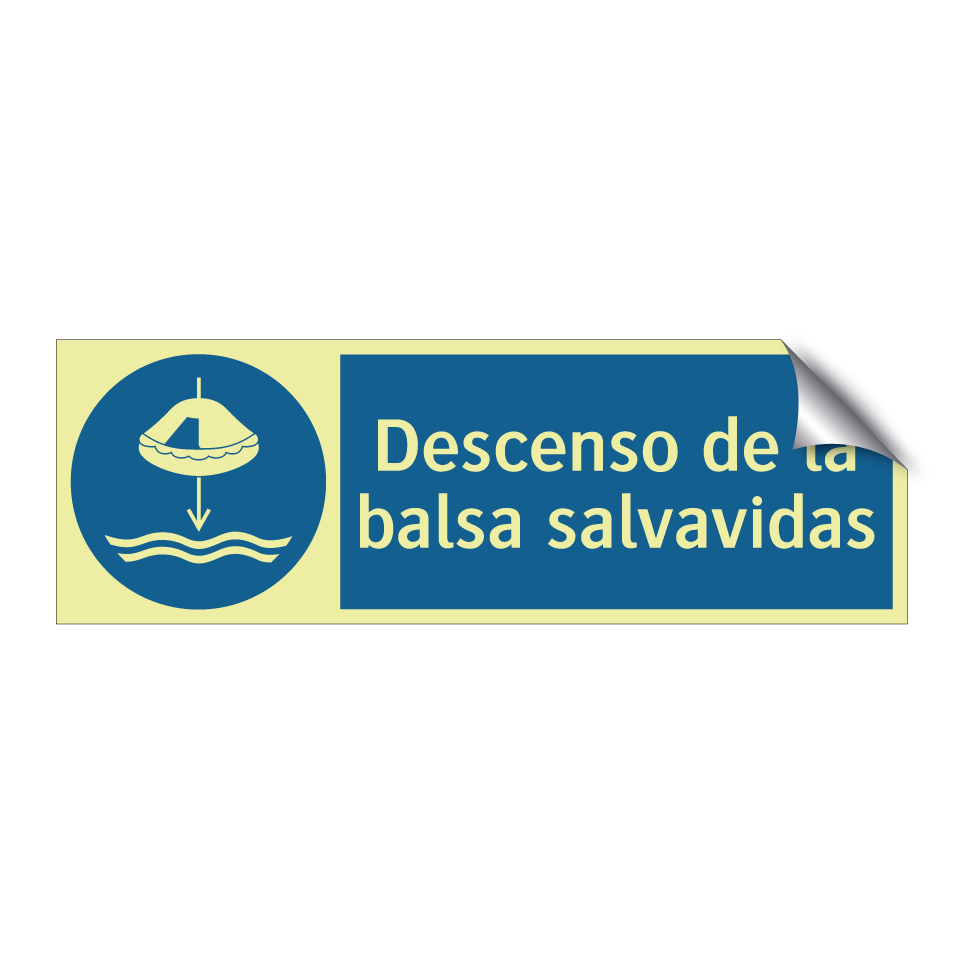 Descenso de la balsa salvavidas