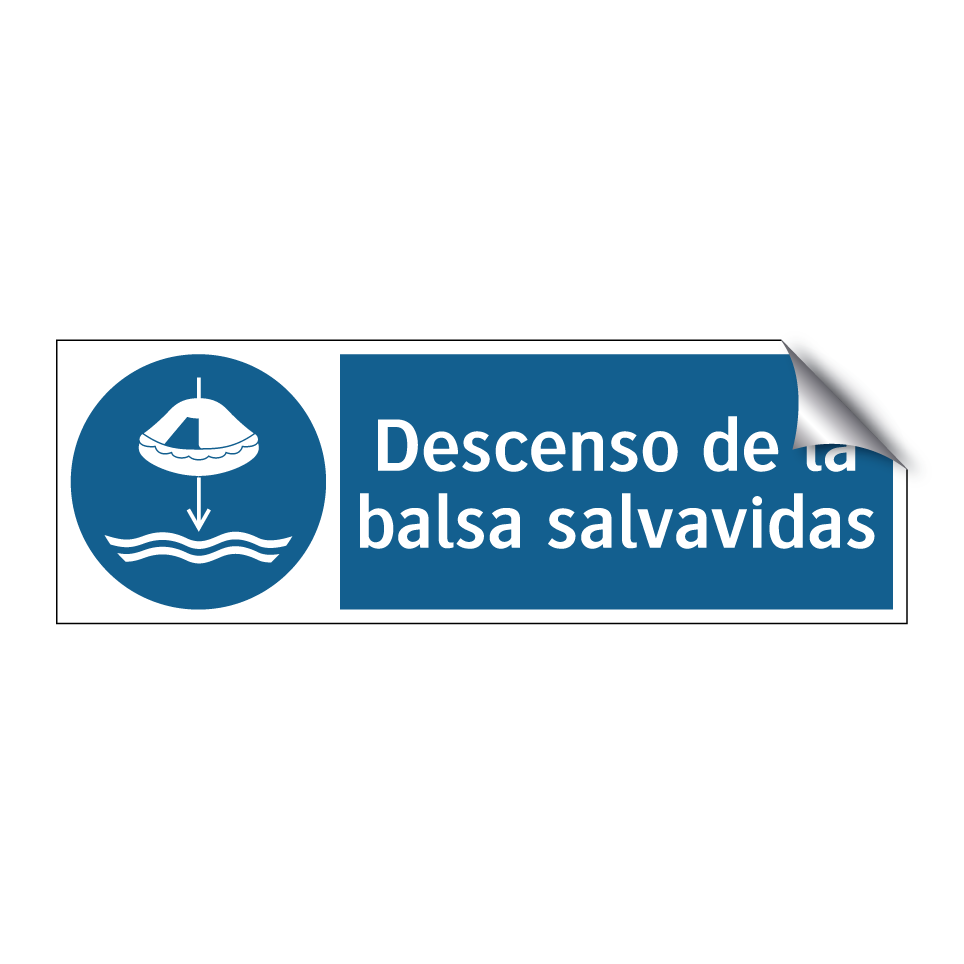 Descenso de la balsa salvavidas