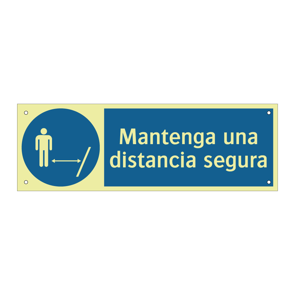 Mantenga una distancia segura
