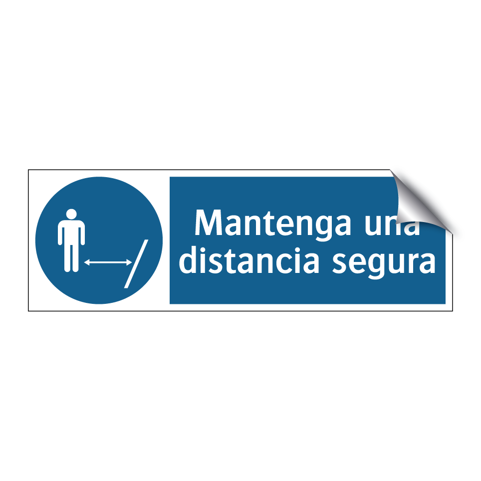 Mantenga una distancia segura