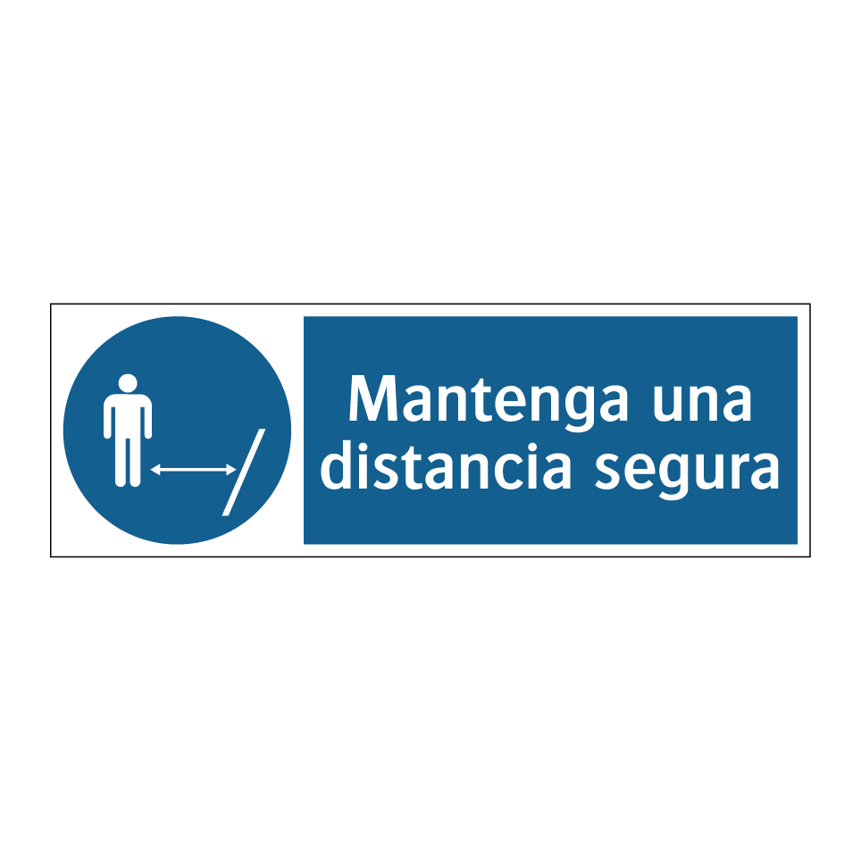 Mantenga una distancia segura