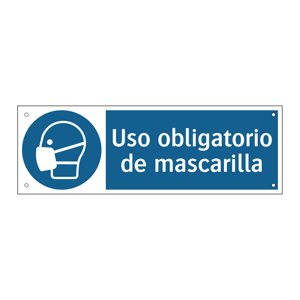 Uso obligatorio de mascarilla