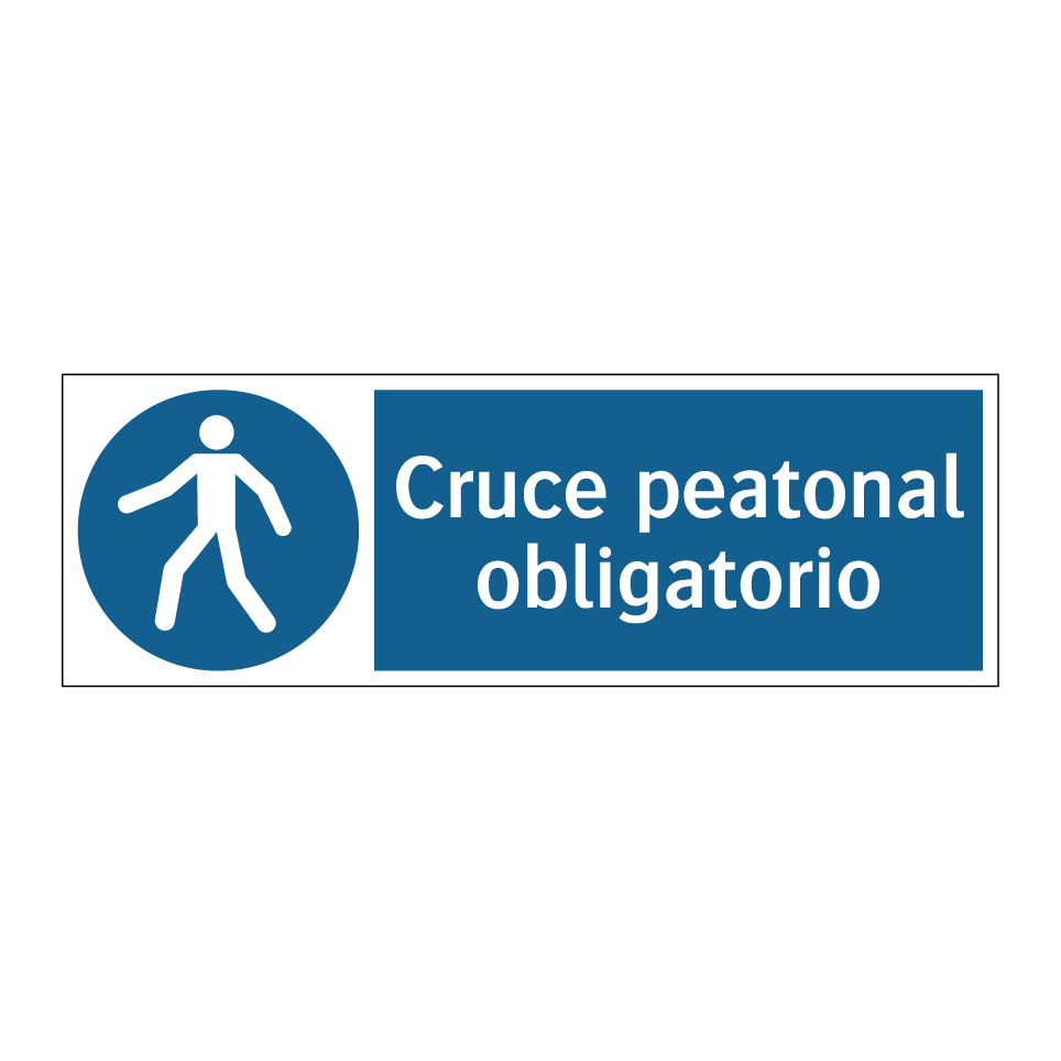Cruce peatonal obligatorio
