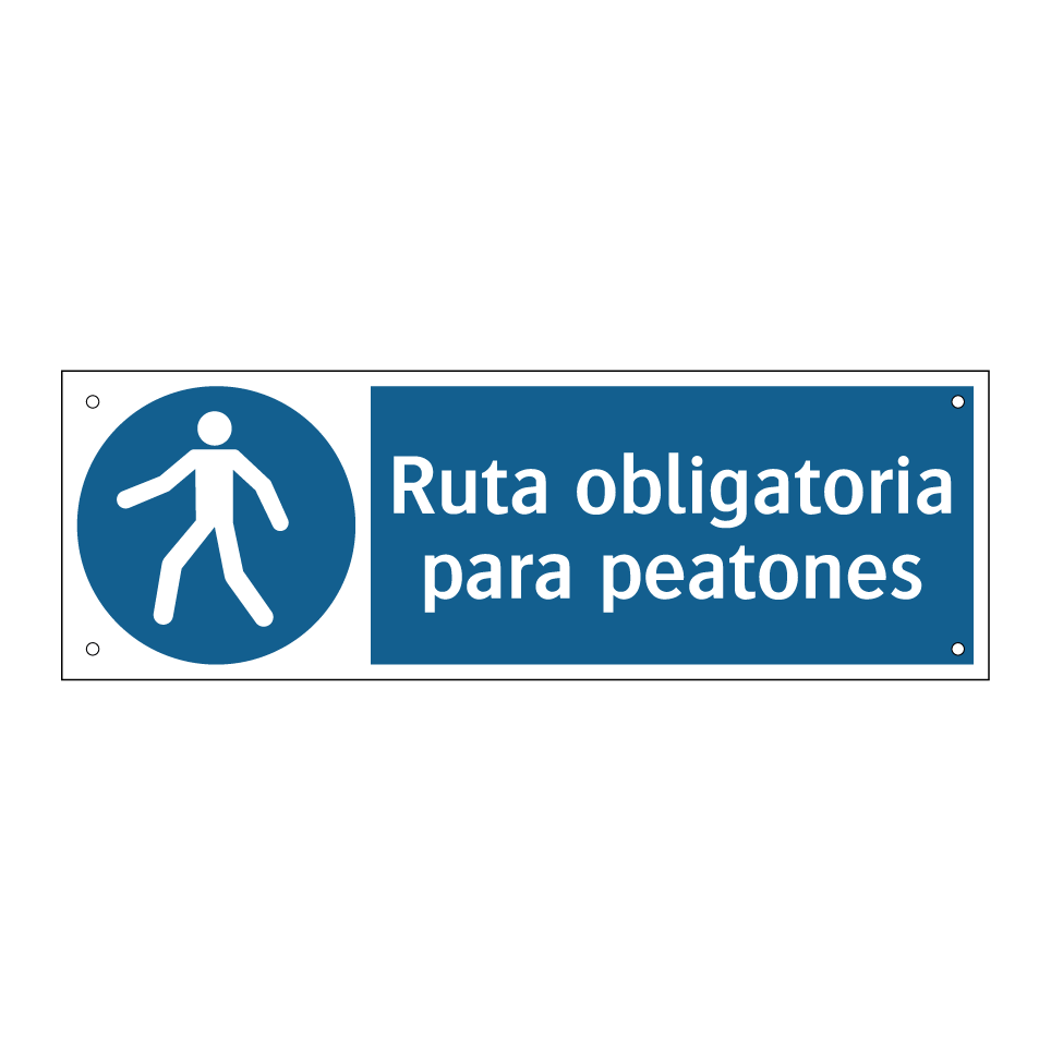 Ruta obligatoria para peatones
